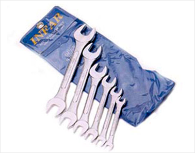 Double Open End Wrench Sets, Double Head 15º Angle