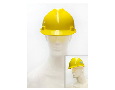 Slotted V-Gard Safety Helmets with Staz-On Suspension